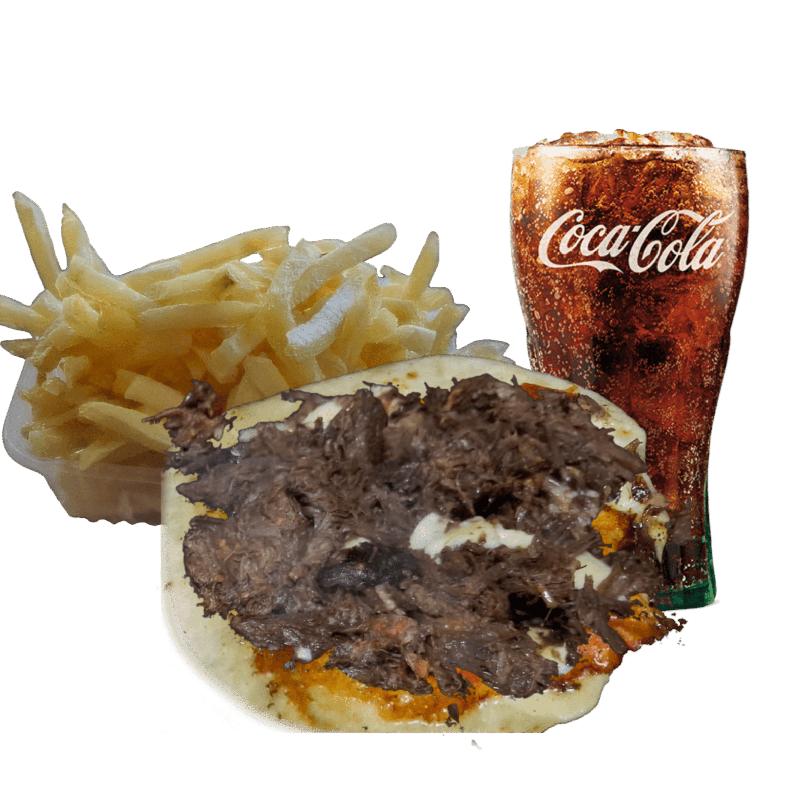 Taco con Queso + Papas grandes + Gaseosa
